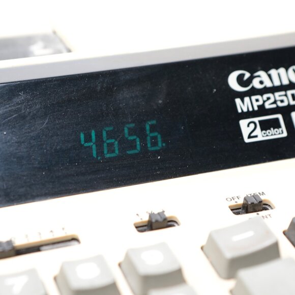 Vintage Canon MP250 Printing Desk Calculator Adding Machine Large Display TESTED - Picture 4 of 12